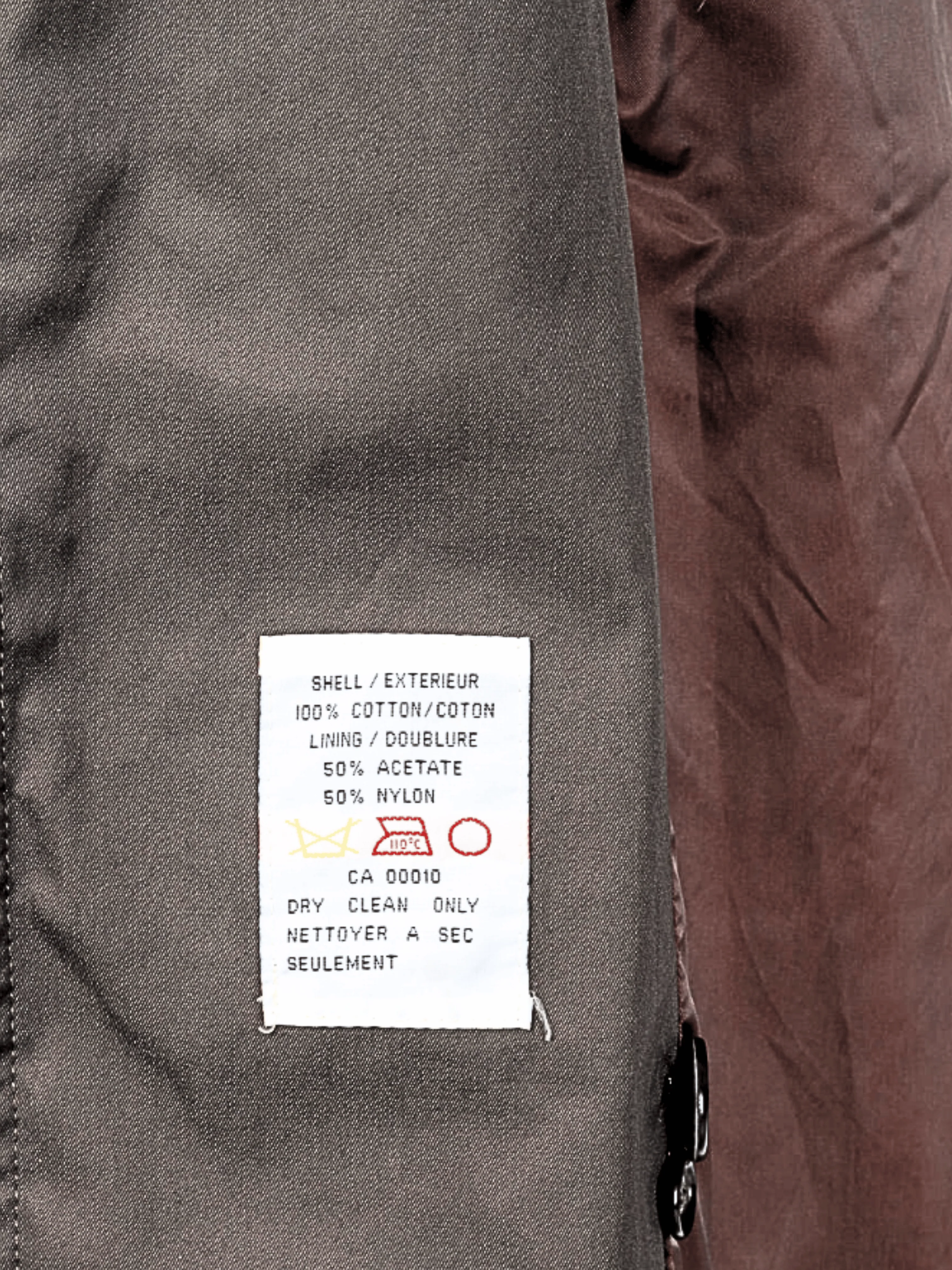 Yves Saint Laurent 2010s Grey Cotton-Twill Double-Breasted Belted Trench Coat - Image 7
