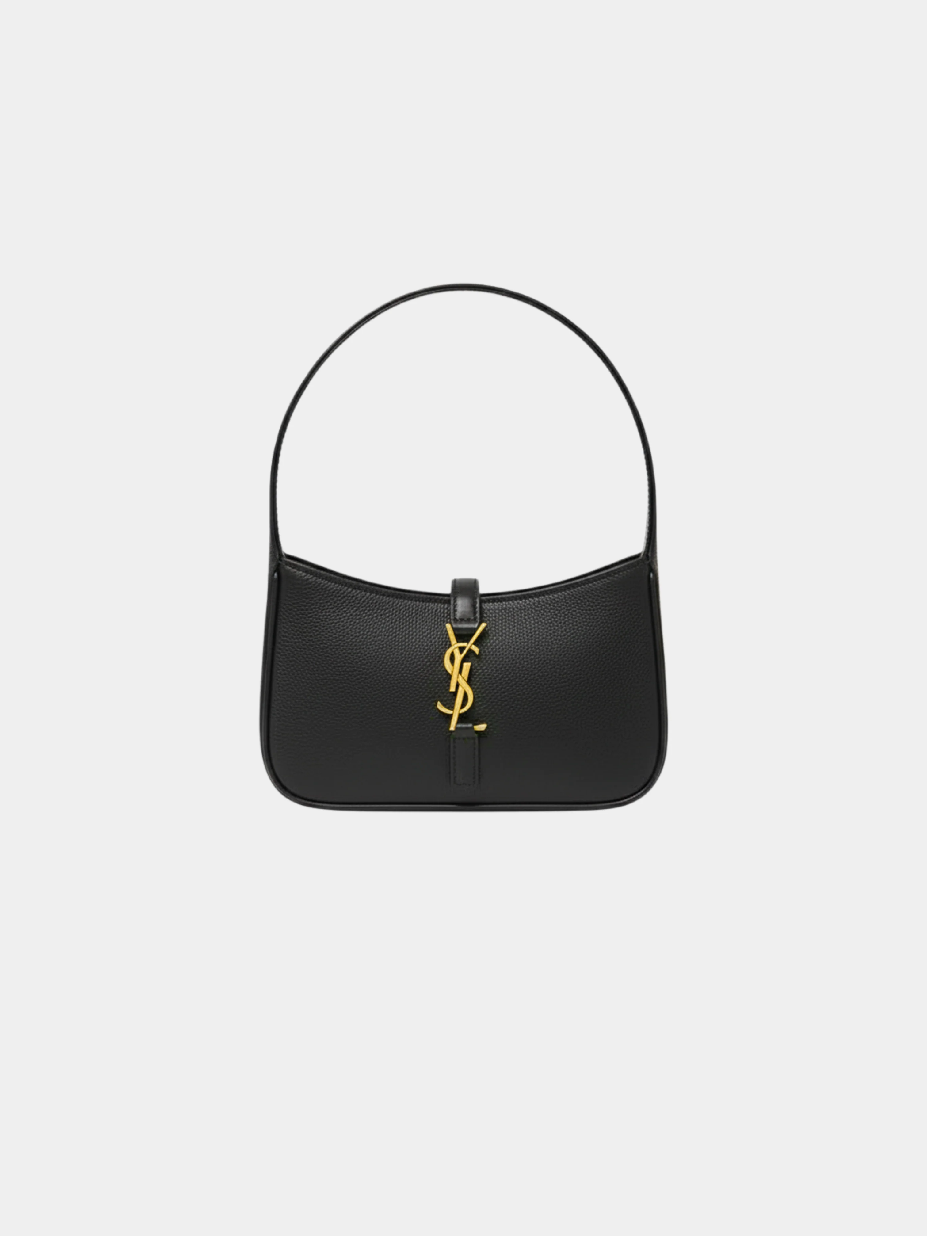 Yves Saint Laurent 2020s Black Leather Le 5 à 7 Mini Hobo Bag