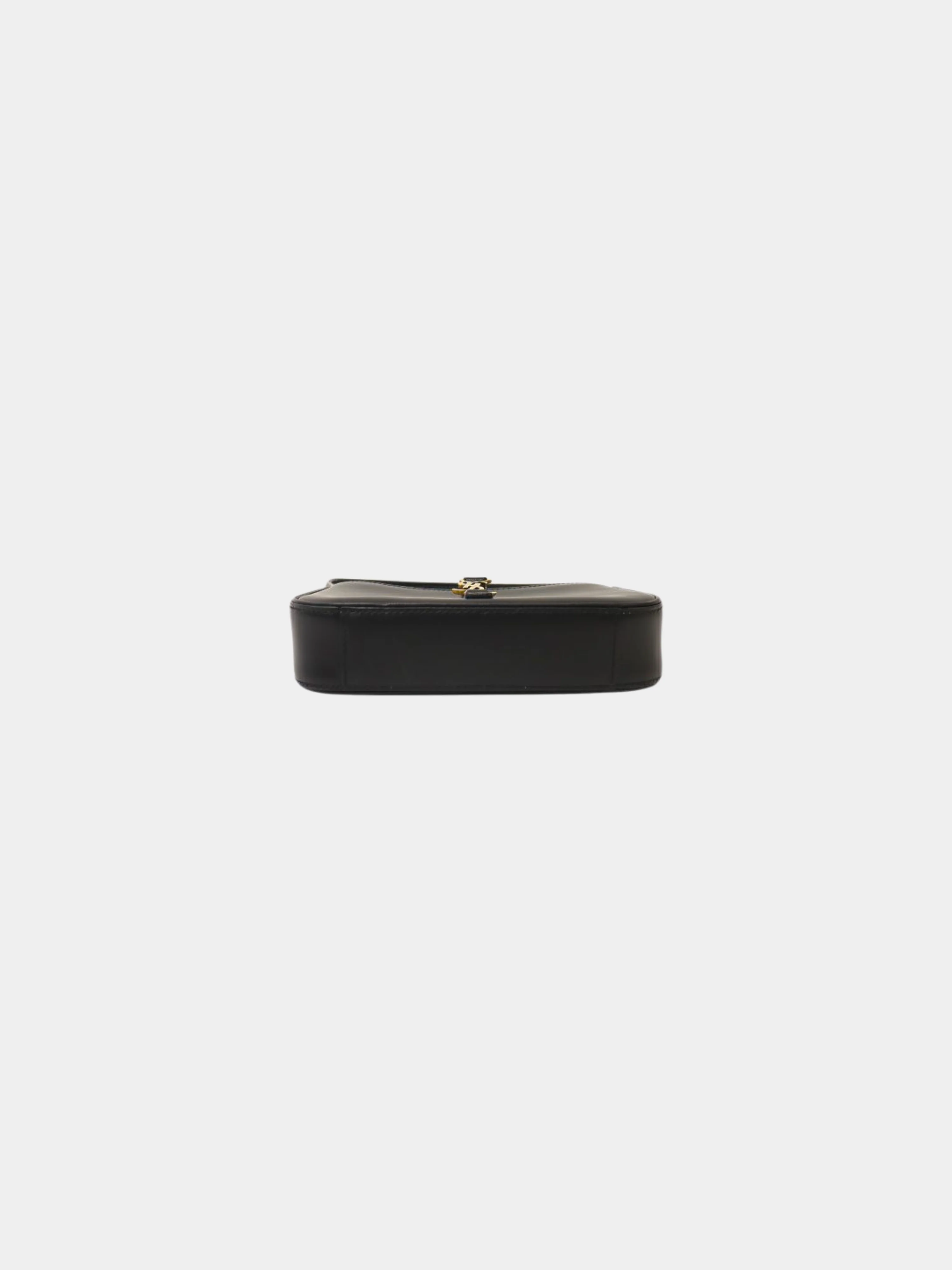 Yves Saint Laurent 2020s Black Leather Le 5 à 7 Mini Hobo Bag - Image 4