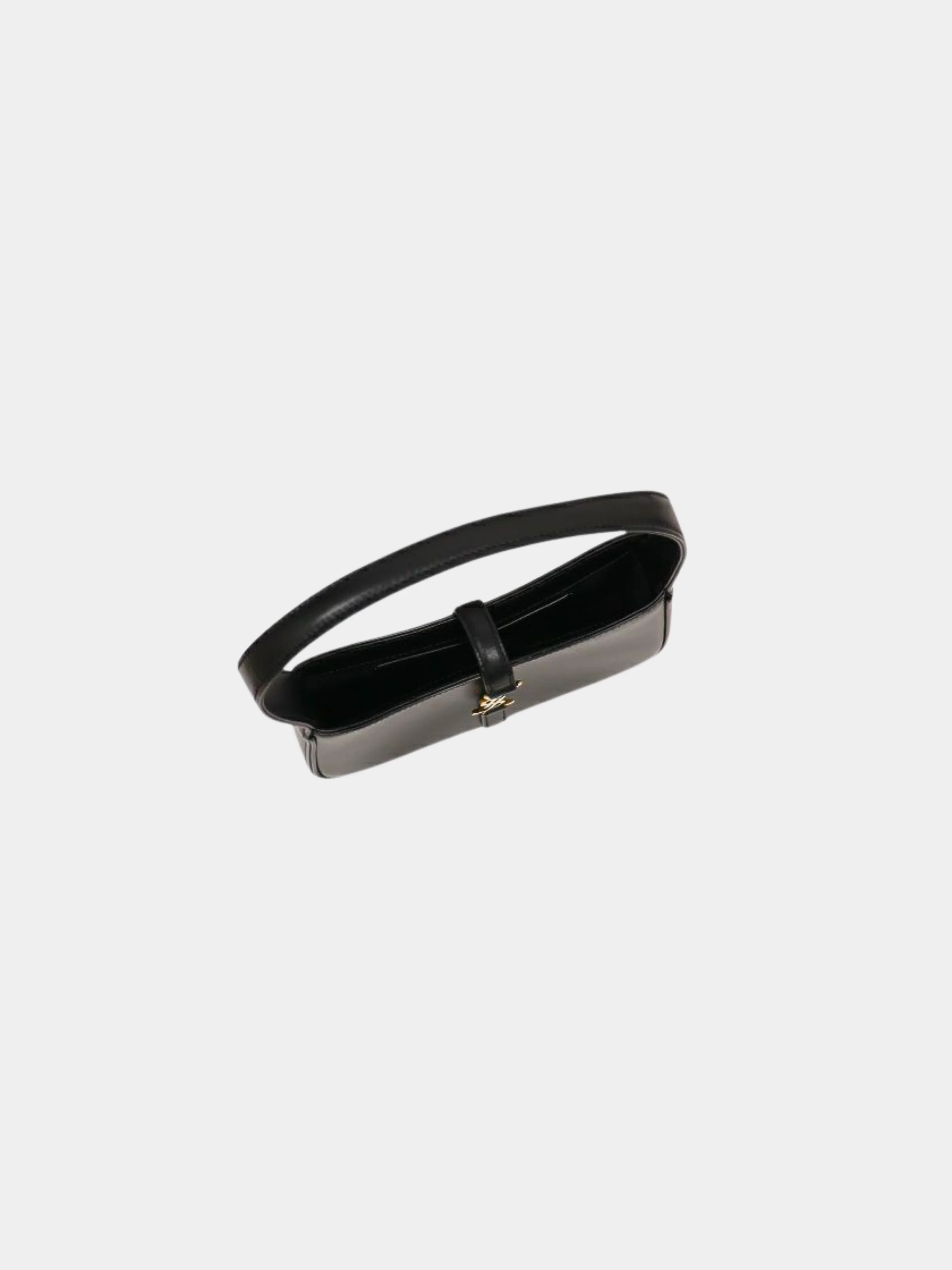 Yves Saint Laurent 2020s Black Leather Le 5 à 7 Mini Hobo Bag - Image 6