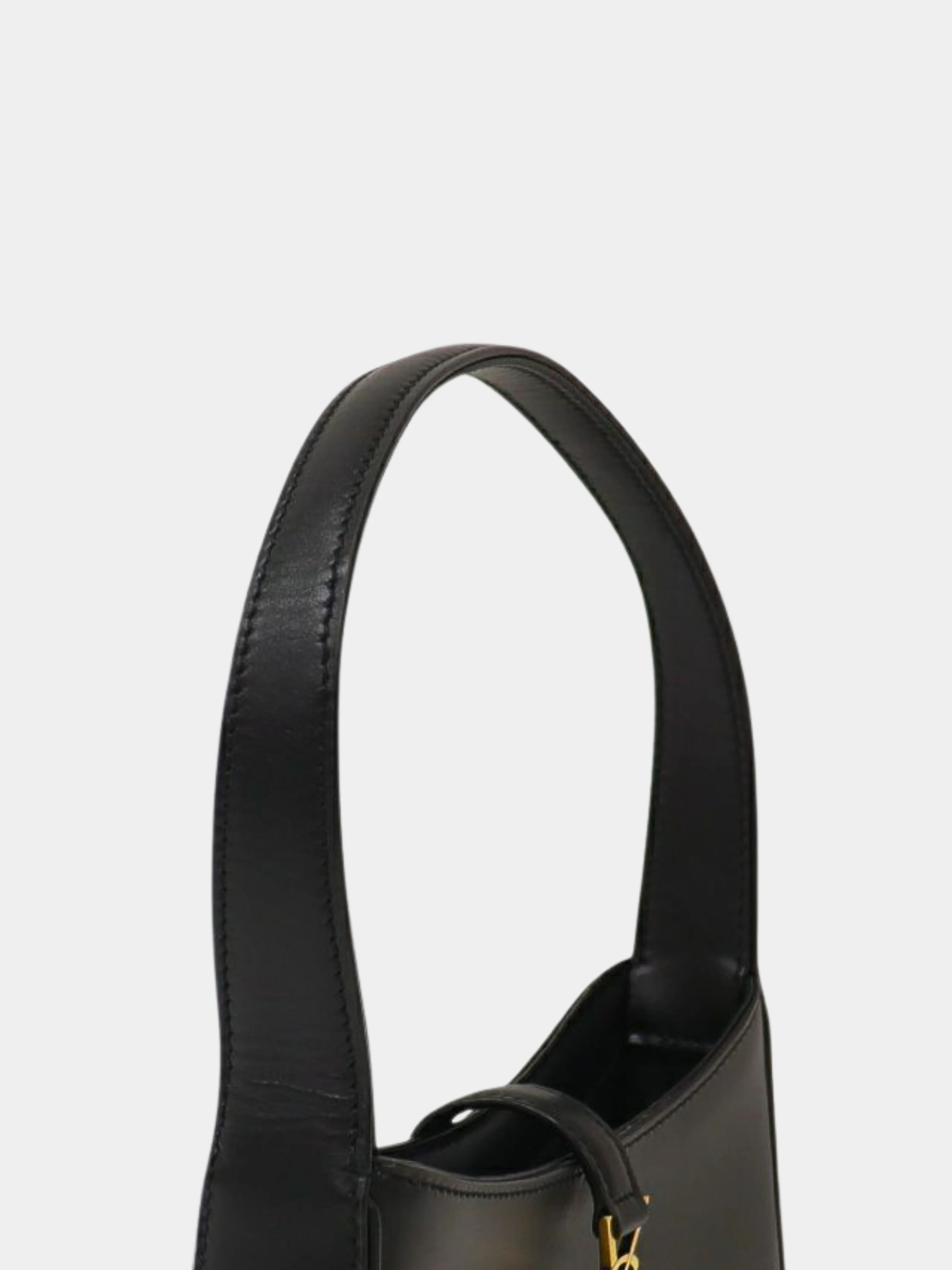 Yves Saint Laurent 2020s Black Leather Le 5 à 7 Mini Hobo Bag - Image 8
