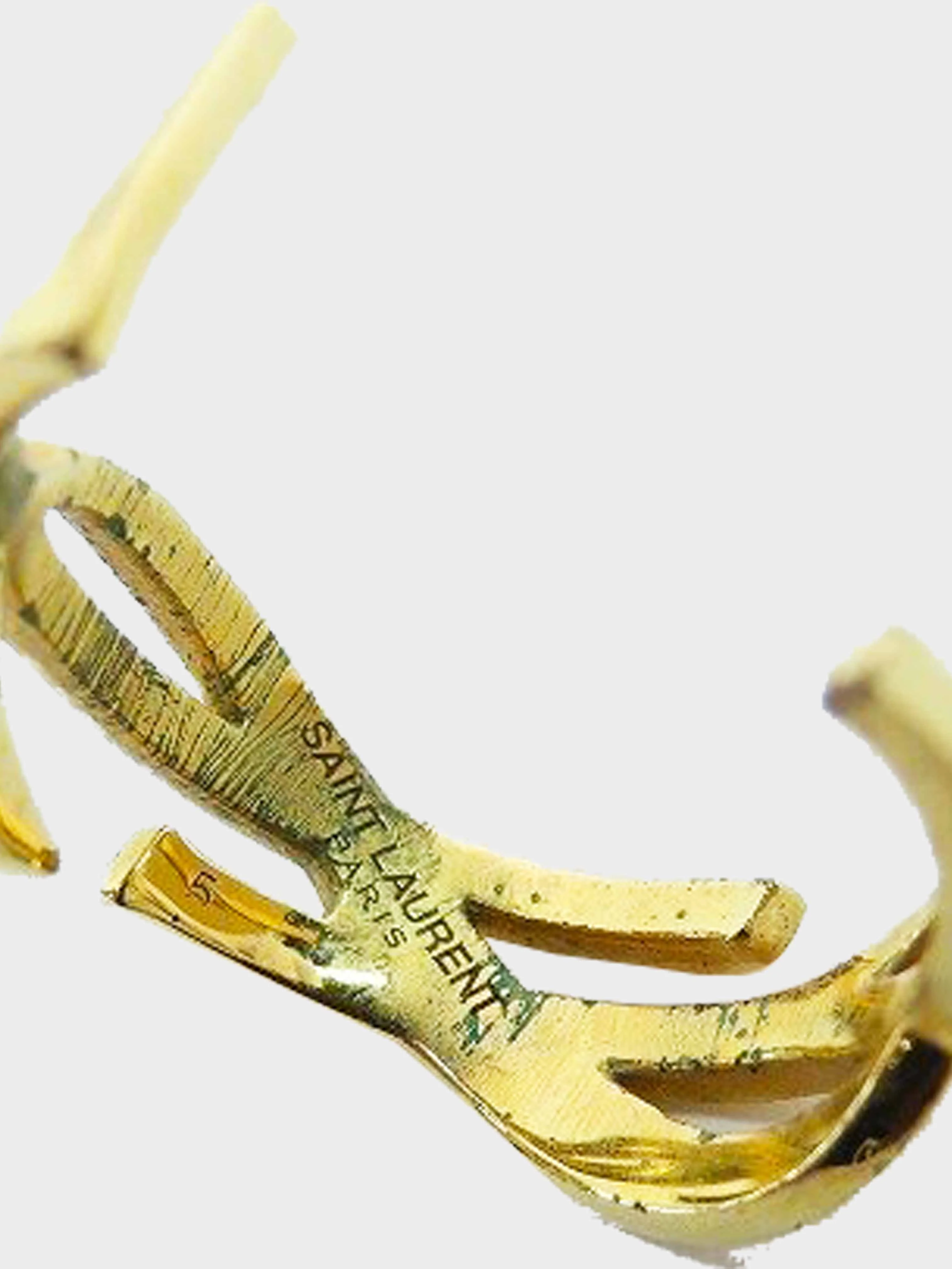 Yves Saint Laurent 2020s Gold Opyum Twist Ring - Image 5