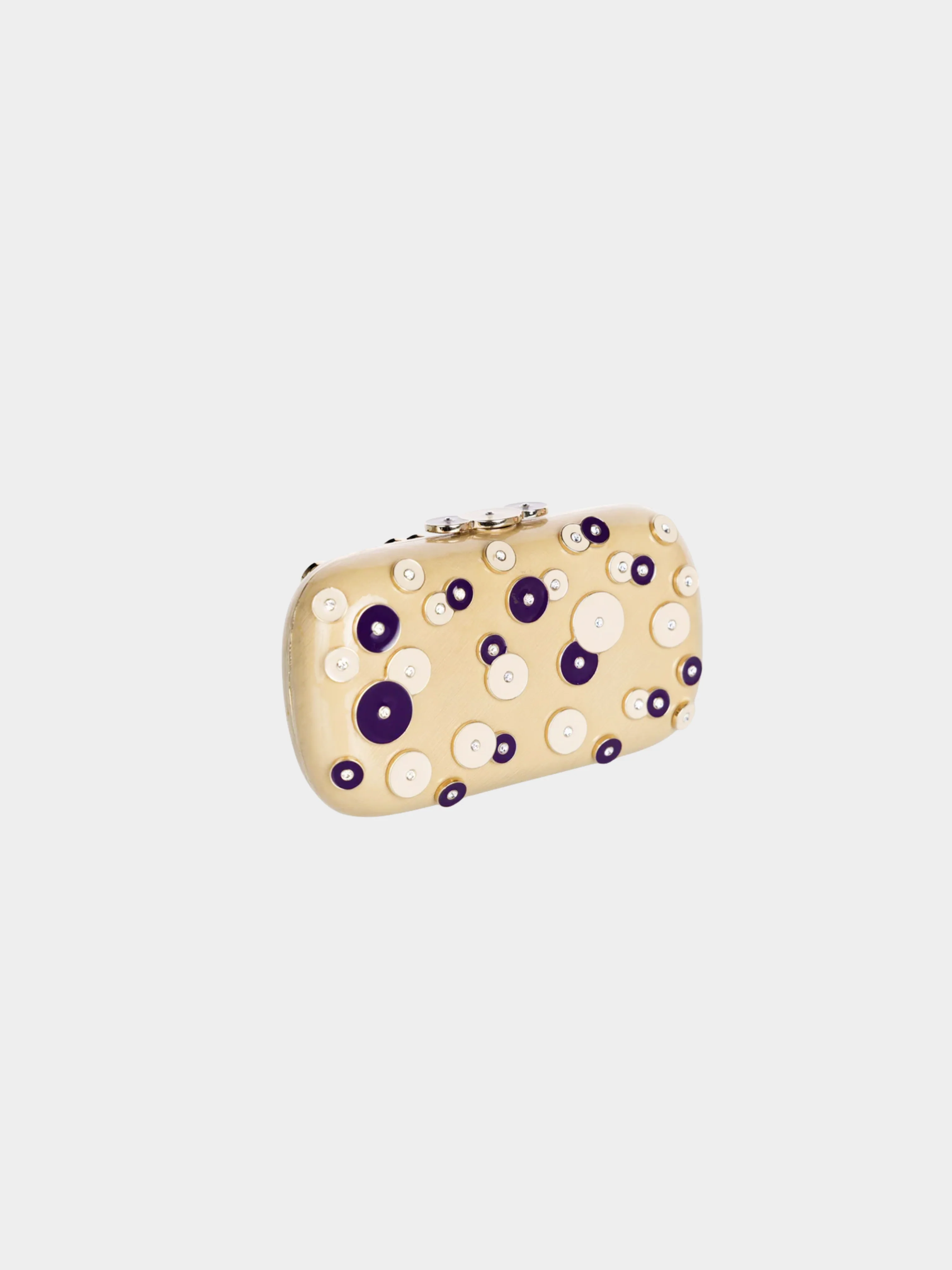 Yves Saint Laurent by Tom Ford 2000s Gold Enamel Clutch Bag - Image 2
