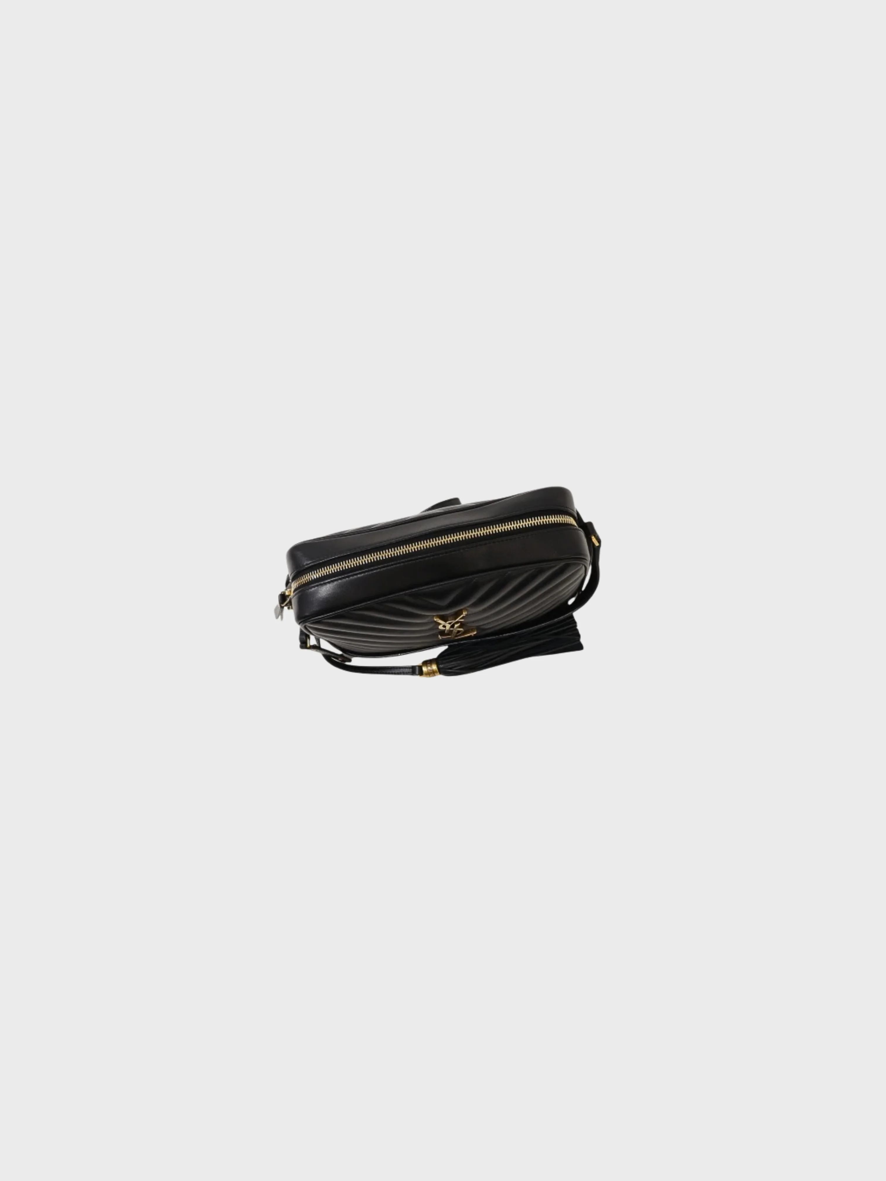 Yves Saint Laurent Paris 2010s Black Leather Lou Camera Bag - Image 6